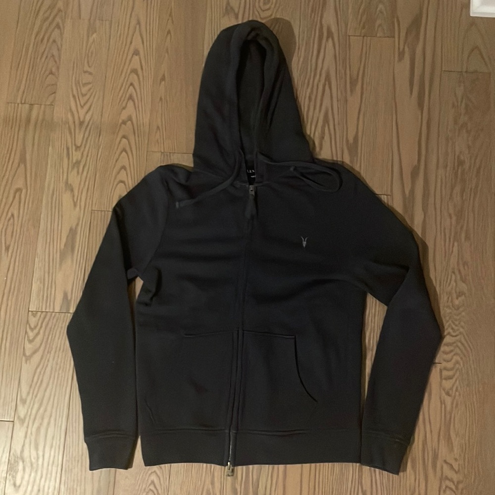 Dark Blue All saints Zip up. Like new revived as gift and never worn once !